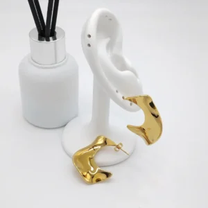 Arete Torcido Plano 39mm Dorado