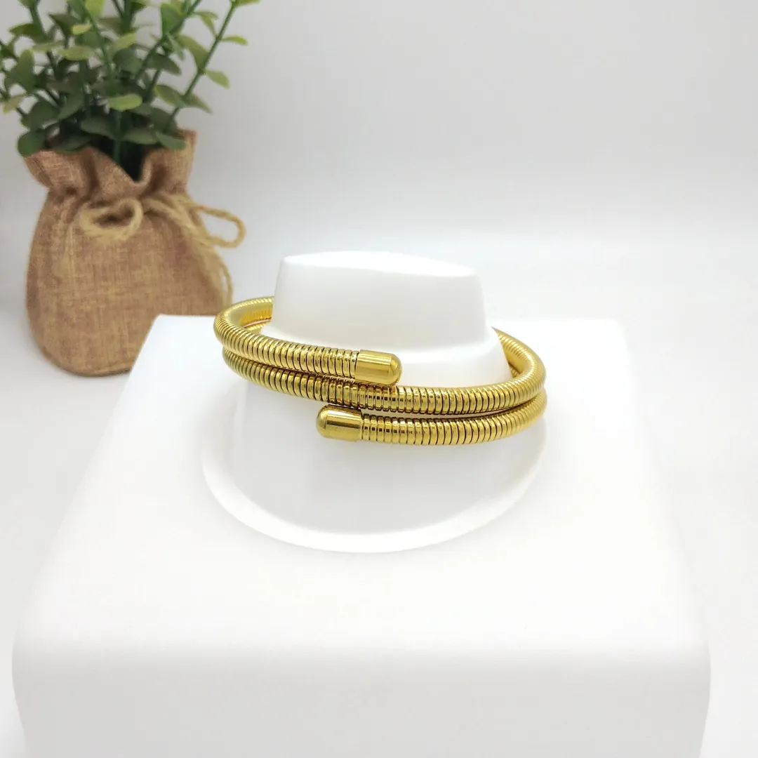 Brazalete Cola De Rata 6mm Dorado